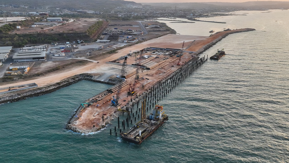 aerial view of ejmt construction